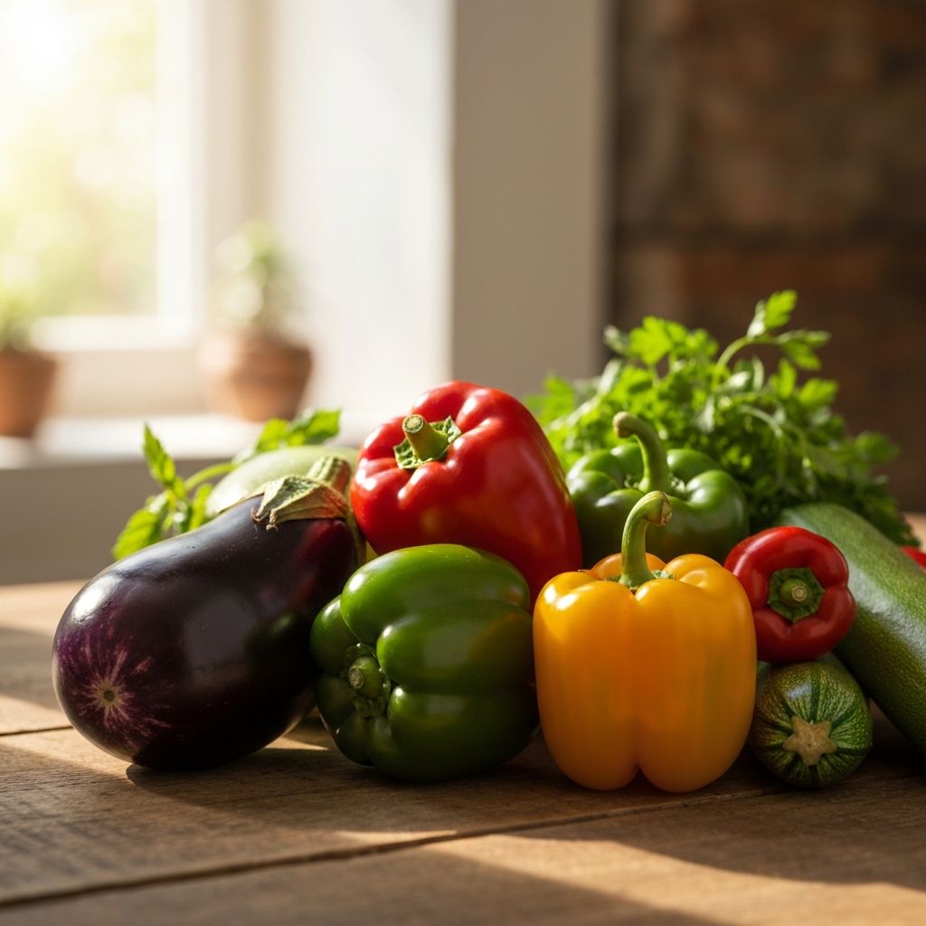 Variedad de verduras frescas